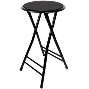 lot 61974 image: Trademark Home Collection - Stool - round - black