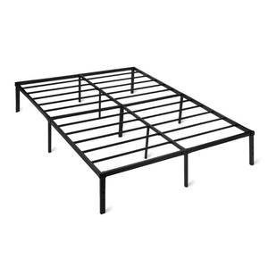 lot 63120 image: Amazon Basics-Metal Bed Frame, Non-Foldable Platform Bed, Easy Assembly, Queen, 60W x 80L in, Black