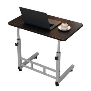 lot 63134 image: MilleLoom Small Standing Desk with Wheels, Portable Standing Desk Adjustable Height, Small Computer Desk Rolling Desks, Portable Laptop Standing Table for Home Office Study Bedroom Black
