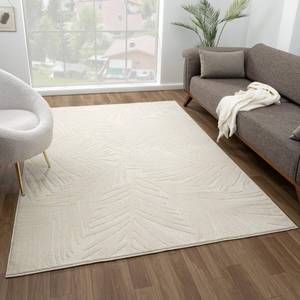 lot 63140 image: LUXE WEAVERS Grayson Collection 5803 Cream 4x5 Floral Palm Leaf Area Rug