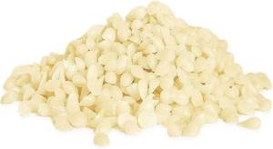 lot 55129 image: 5 LB White Beeswax Pellets, Bulk Beeswax Beads (80 OZ), Pastilles for Candle Making Great for DIY Projects Cosmetic and Soap Making Supplies - Retail $23