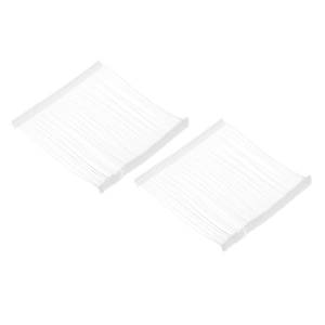 lot 55132 image: 5000Pcs Standard Tagging Gun Fasteners,4 Inch White Garment Tags Label Gun Plastic Refills, Fabric Tag Attachments Gun Barbs for Clothing, Retail, All Price Tags - Retail $18