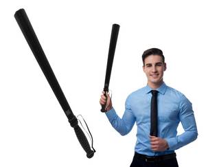 lot 55136 image: Nicky Bigs Novelties Fake Police Baton, Plastic Baton Self Defense Stick, Police Stick, Police Costume Props and Accessories, Plastic Tyre Thumper, Cop Costume Accessories - Retail $10