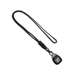 lot 55156 image: Necklace Compatible with Fitbit Versa 4Fitbit Versa 3Fitbit Sense 2Sense Watch Fob Necklace Pendant Clip, Nylon Sport Strap for Fitbit SmartWatch Lanyard Keychain Pocket Adapter - Retail $21