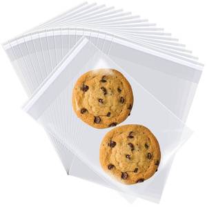 lot 55203 image: 300 Pcs Cellophane Bags, 4x6 2.8 Mils Cookie Bags for Packaging, Small Cellophane Bags Self Adhesive, Cello Bags Small Clear Plastic Bags for Candy, Bread, Dessert, Party Favors, Bakery - Retail $7