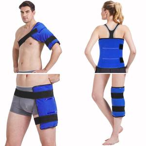 lot 55229 image: Extra Large Gel Ice Pack for Injuries Reusable Flexible Hot Cold Therapy Compress with Strap for Shoulder Rotator Cuff, Back, Hip, Shin - Knee Replacement Surgery Pain Relief XL 13 x 14.7 - Retail $18