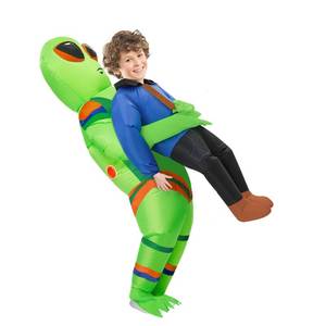 lot 55244 image: Inflatable Costume Alien for Kids, Funny Blow up Alien Costumes, Halloween Aliens Abduction Inflatable Costume - Retail $47