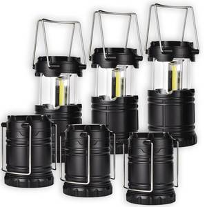 lot 55247 image: Lantern Collapsible Camping Light, Battery Operated Lanterns LED Super Bright for Power Outages Indoor Emergency Outdoor Camping Hiking Kit (COB-6) - Retail $21