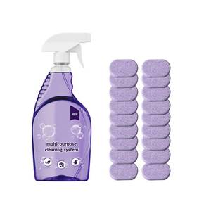 lot 55249 image: Spray Oven Clean - Pray Cleaner for Ovens, All-Purpose Cleaners, Multi-Surface Cleaners with Concentrated Cleaning Tablets,Cleaning Sprays for Kitchen, Bathroom(17pcs) - Retail $16