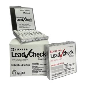 lot 55259 image: LeadCheck Swabs, Instant Lead Test, 6-Pack of 8-Pack Crystal Case - Retail $188