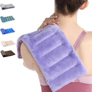 lot 55267 image: Microwave Heating Pad for Discomfort Reducing, 7x16 Microwavable Heated Pads, Muscle Ache, Soothing Fatigue for Neck and Shoulder, Bean Bag Moist Heat Pack, Warm Compress, 1.74lb, Purple - Retail $17