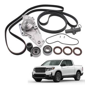 lot 55305 image: Timing Belt Kit with Water Pump for Honda AccordCrosstourOdysseyPilotRidgeline, Acura MDXRDXTLTSX, Saturn Vue 3.0L 3.5L 3.7L (2003-2018) Replaces TKH002, TCKWP329, 19200-RDV-J01 - Retail $72