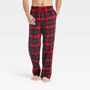 lot 106 image: Lot of 2 Flannel Pajama Pants Adjustable Drawstring Waist size S 2830
