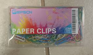 lot 301 image: GSPSCN Colored Paper Clips - 200 Pack