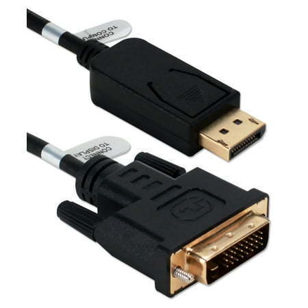 lot 501 image: QVS 6ft DisplayPort to DVI Digital Video Cable ITR80 Lot of 2