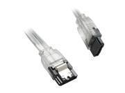 lot 519 image: 6 Inch Serial Ata Sata Ii 3.0 6gbs Data Cable Metal Latch Silver ITR80 Lot of 2