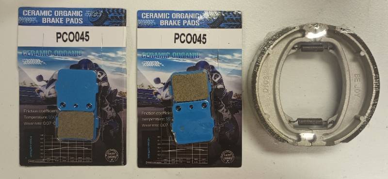 lot 106 image: Youxmoto Brake Shoes Front and Rear LFPBSK07-LYF