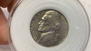 lot 16 image: 1960 Jefferson Nickel Monticello Coin BU Brilliant Uncirculated in protective case