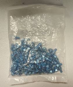lot 806 image: Blue M4 Socket Head Screws - 2 Packs of 100