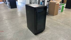 lot 17 image: Commercial Display Refrigerator - Black Merchandiser - Retail $462