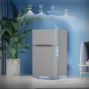 lot 1 image: CRZOE 3.1 Cu.Ft Compact Mini Fridge and Freezer - Retail $220