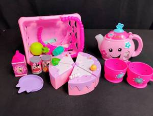 Fisher Price Pink Tea Party Play Set with Disney Accessories