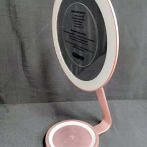 lot 1651 image: ConAir LED Makeup Mirror with Adjustable Lighting - Rose Gold