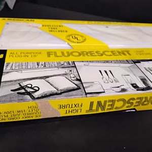 lot 1652 image: Two 18 Plug in Fluorescent Lights.