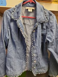 lot 2957 image: Southwest Canyon Ruffled Denim Jacket