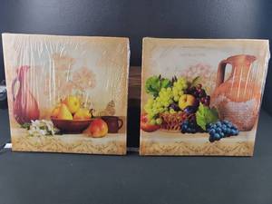 lot 2985 image: French Still Life Canvas Wall Art