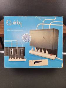 lot 2997 image: Quirky Plug Hub Power Strip Organizer
