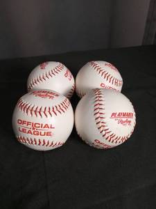 lot 2756 image: Rawlings Playmaker Official League Baseballs - Set of 4