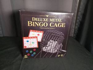 lot 2775 image: Cardinal Classics Deluxe Metal Bingo Cage Set