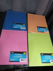 lot 2780 image: Jot 2-Pocket Portfolio Folders Multi-Color Pack