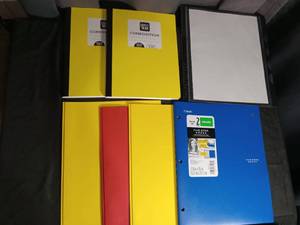 lot 2782 image: School Supply Bundle - Notebooks and Folders Set
