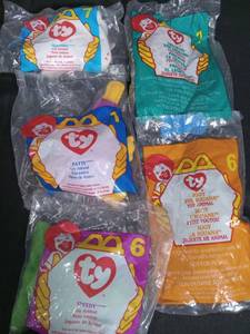 lot 2791 image: 1996 McDonalds TY Beanie Baby Set - Sealed in Original Bags