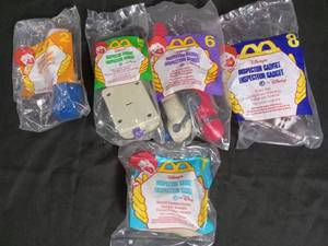lot 2794 image: Disney Inspector Gadget McDonalds Happy Meal Toys Set