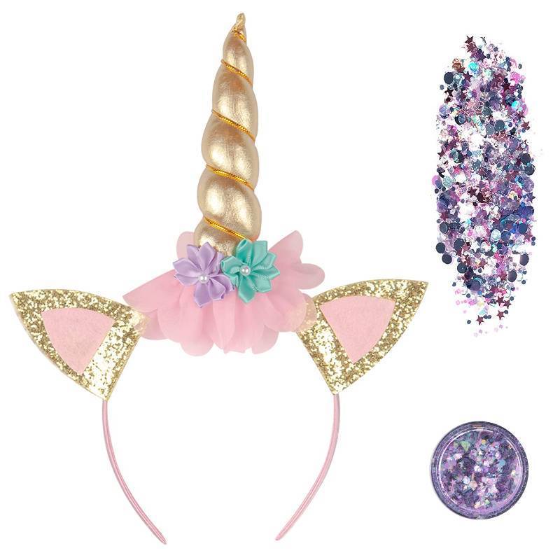 lot 15352 image: Unicorn Horn Headband, Adult Unicorn Costume Headwear for Festivals, Halloween & Cosplay (Headband only) - Retail $9