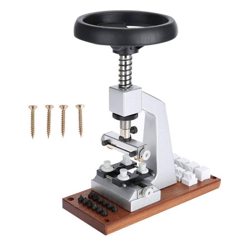 lot 15516 image: Watch Case Opener, 5700 Watch Case Back Opener Screw Oyster Style Bench Watch Opener for Watch Making Repair Close Snap Off Watch Back Cover - Retail $77