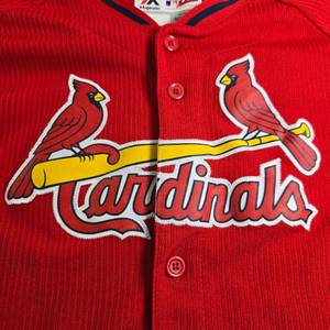 lot 103 image: St. Louis Cardinals Molina #4 Youth Baseball Jersey Youth Medium