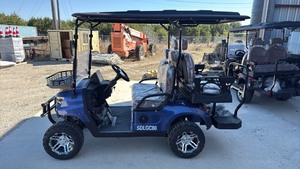 lot 101 image: Unused SD Lanch SDLE80 4 seat Deluxe Golf Carts In PURPLE