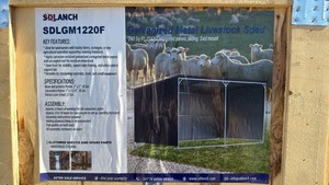 lot 125 image: Unused SDLANCH Galvanized Metal Livestock Shed SDLGM1220F