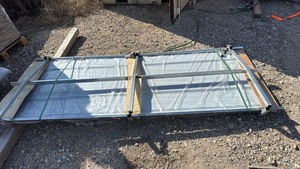 lot 152 image: Unused SDLGCSS 50 sheet bundle of Galvanized Corruated Steel-Cream Color