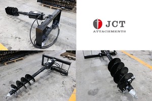 lot 217 image: Unused 2026 JCT Skid Steer Hydraulic Auger Drive & Bits (Three Quick Attach,9 in & 12 in & 18 in.)
