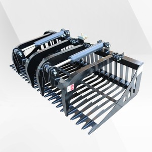 lot 240 image: Unused 2026 JCT 84in Skid Steer Rock Grapple Bucket