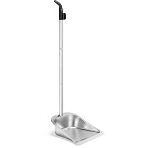 lot 6861 image: Yangbaga Dust Pans with Long Handle - 35 Heavy Duty Metal Upright Stand Up Dustpan - Long Handled Stand Up Dustpans - Best Dustpans for HomeLobbyShopGarageYard