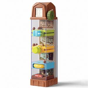 lot 6960 image: CalfQueen Montessori Toys for 2 3 4 5 6 7 Year Old, Ball Drop Toys for Toddlers 3-5, Activity Cube Educational Learning Toy 5 Fine Motor Activities, Busy Board Sensory Travel Birthday Boys Girls