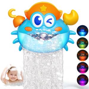 lot 6965 image: Bath Toys,Light Up Baby Bath Toys Bath Bubble Machine with Colourful RGB Light Great Birthday for Toddler Boys and Girls Tub Toy for Kids Ages 1-3 4-8