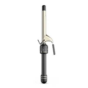 lot 6967 image: HOT Tools 24K Gold Professional 34 Extended Barrel Curling Iron with Clamp for Defined Curls - 24K Gold Technology for Long-Lasting Results & Longer Barrel for Easy Styling
