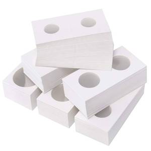 lot 6971 image: Favourde 300 Pieces Cardboard Coin Holder Flip Mega Assortment, 2 by 2 Inch for Coin Collection (6 Sizes)